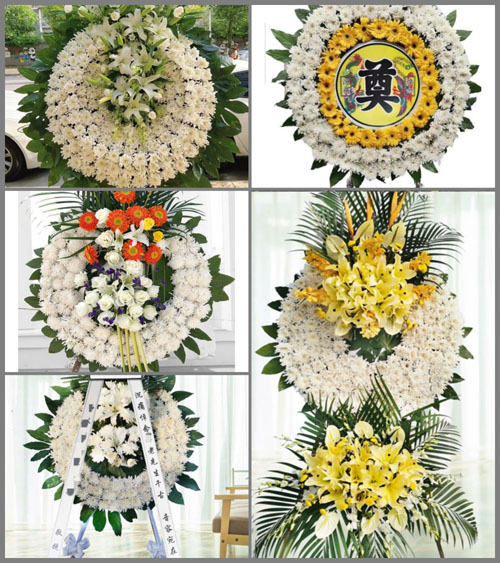 四川成都彭州市致和镇复兴村花圈速递